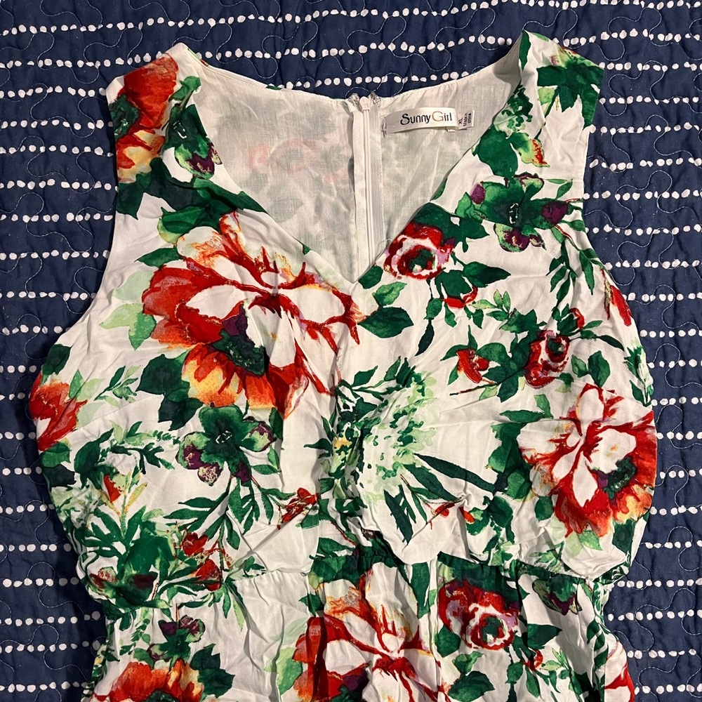 NWOT ModCloth floral sleeveless dress